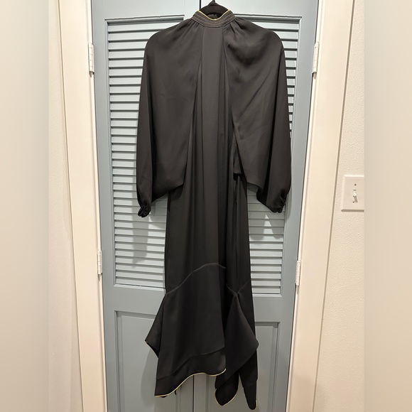 Tory Burch Black Gold Puffed Sleeve Tunic - Picture 4 of 4